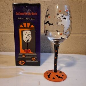 Halloween Ghost Wine Glass